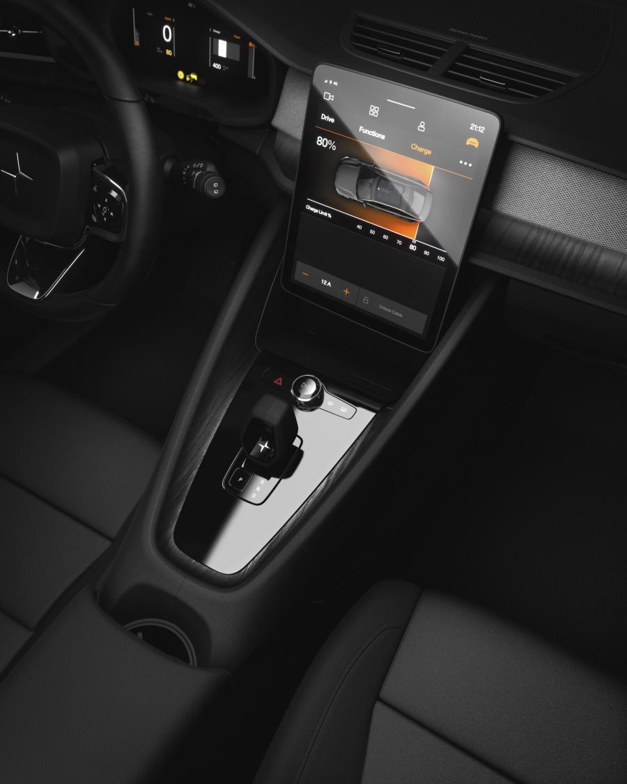 Детали интерьера Polestar 2 2019 года  (WW) (фото 8 из 33)